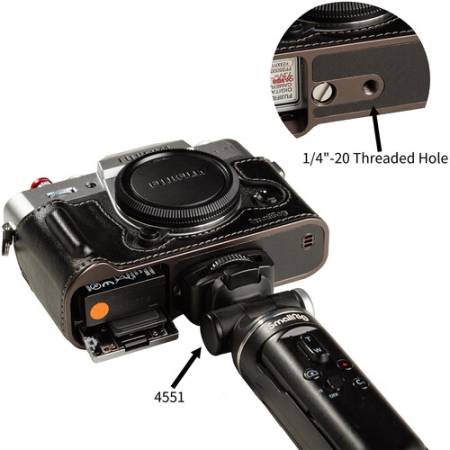 SmallRig 5669 - skórzany półfuterał/etui/case z paskiem naramiennym do FUJIFILM X-T30 / X-T30 II / X-T30 III - przykład użycia